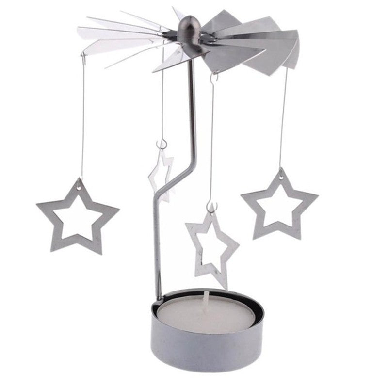 Compact Portable Iron Art Lantern - Creative Candle Holder