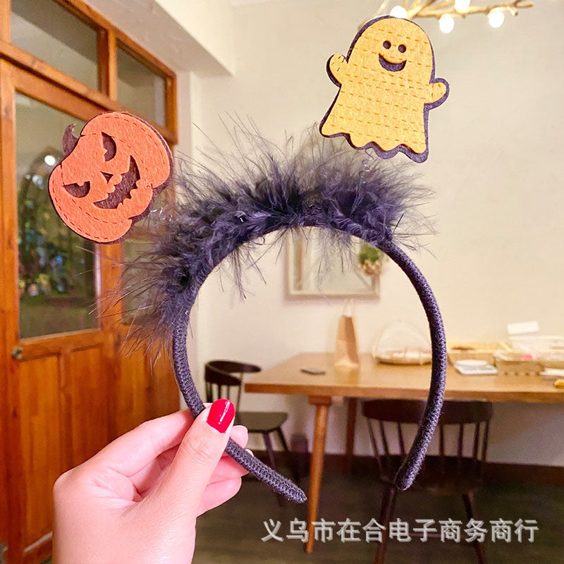 Halloween Pumpkin Headband for Kids Party Props