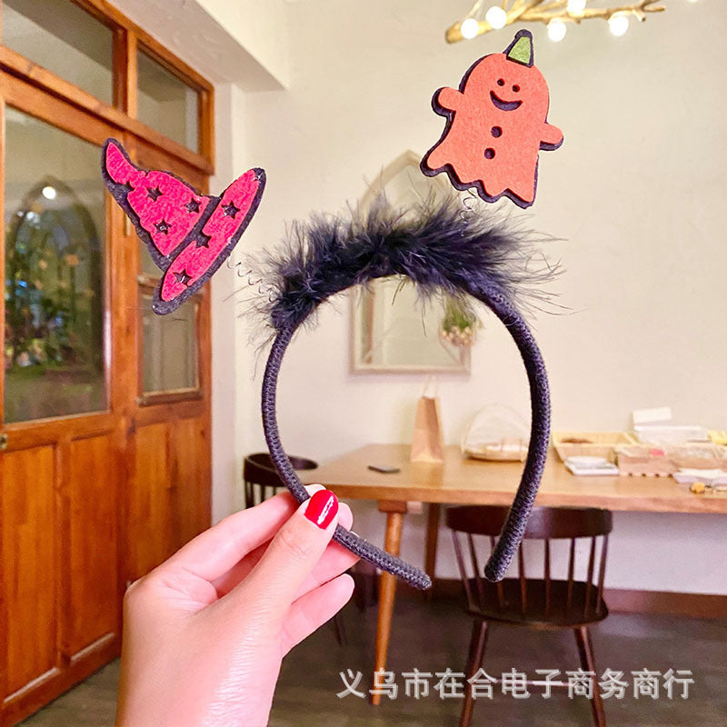 Halloween Pumpkin Headband for Kids Party Props