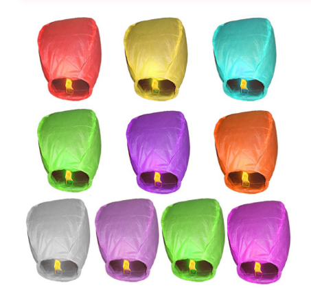 Sky Lanterns for Wishes - Chinese Kongming Lanterns