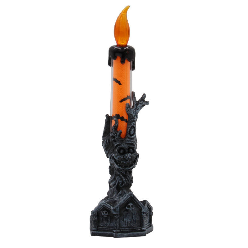 Creative Halloween Flame Candle with Ghost Hand Holder