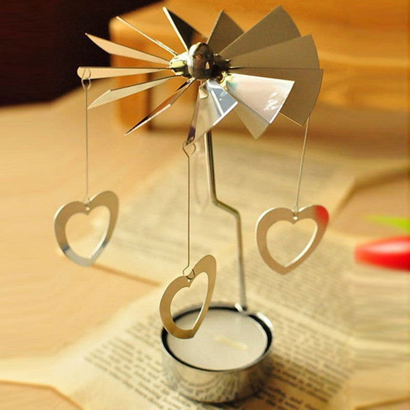 Compact Portable Iron Art Lantern - Creative Candle Holder
