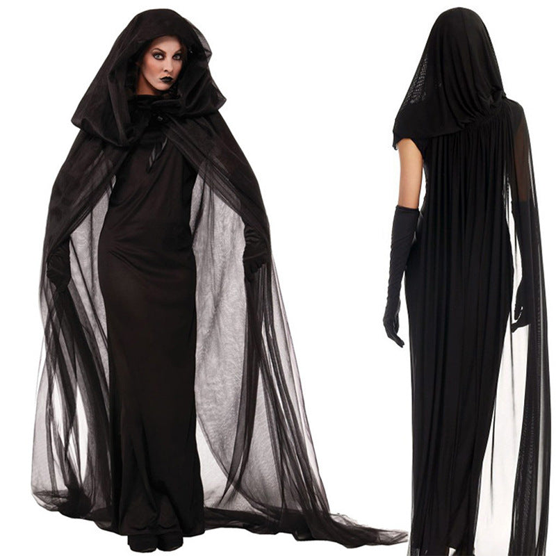 Witch Costume Robe for Halloween Cosplay Outfit