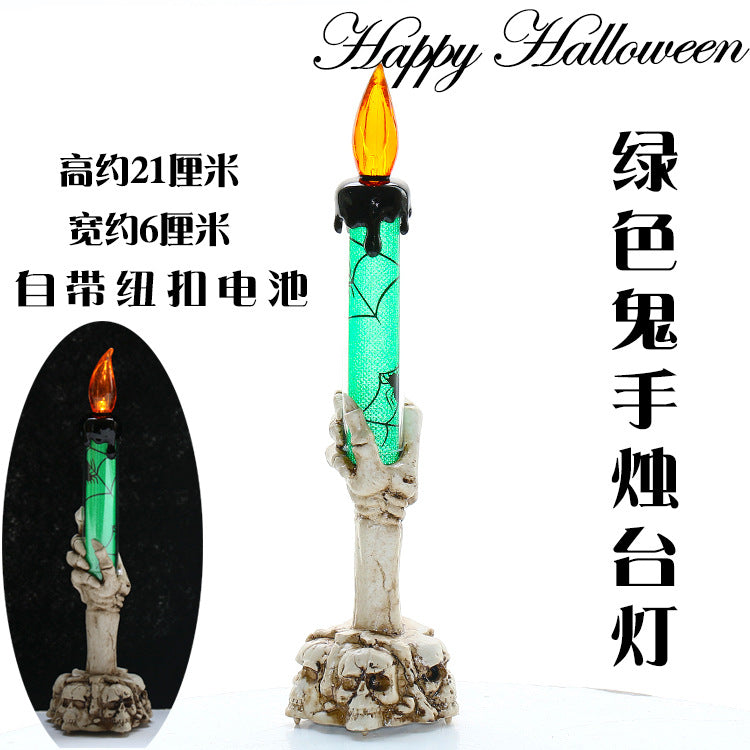 Halloween Skull Candle Lantern for Bar and Haunted House