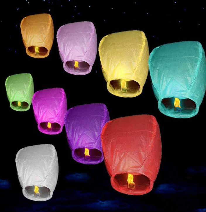 Sky Lanterns for Wishes - Chinese Kongming Lanterns