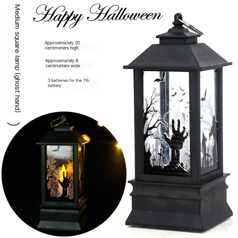 Halloween Skull Candle Lantern for Bar and Haunted House