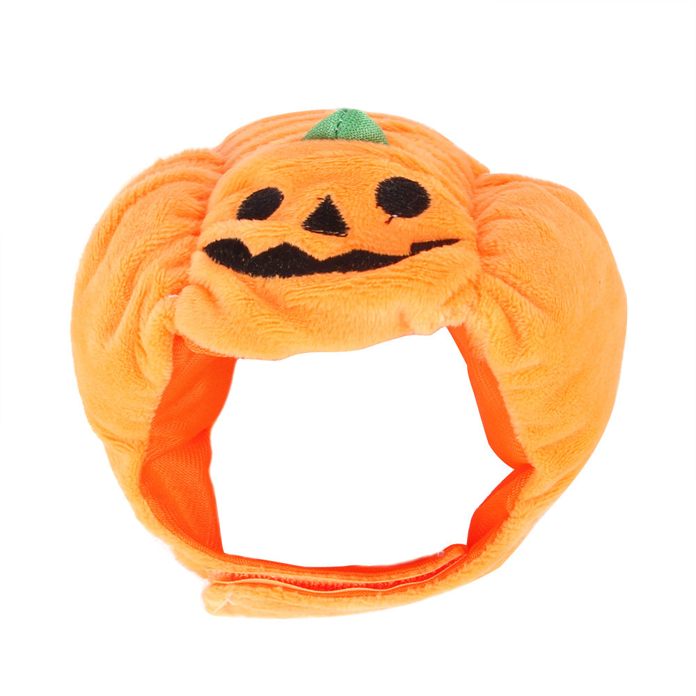 Cute Halloween Pumpkin Hat for Dogs and Cats