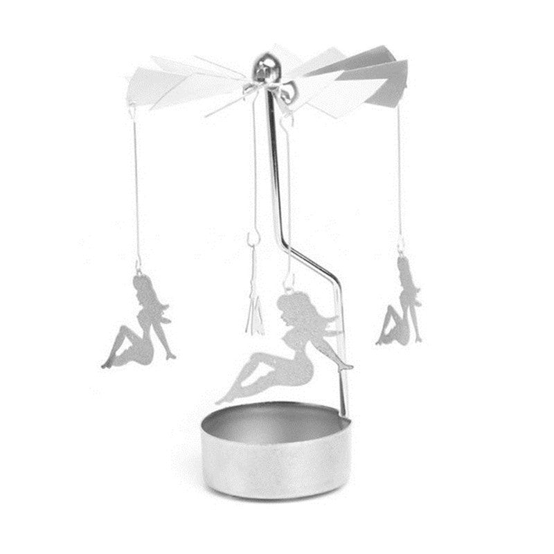 Compact Portable Iron Art Lantern - Creative Candle Holder