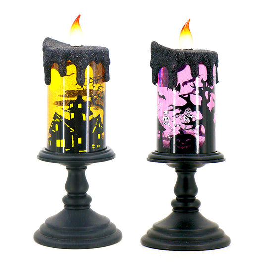 Halloween Skull Candle Lantern for Bar and Haunted House
