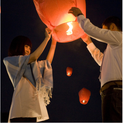 Sky Lanterns for Wishes - Chinese Kongming Lanterns