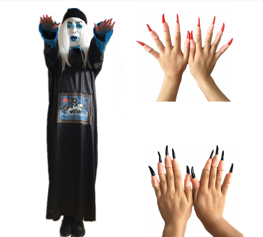 Halloween Costume Props for Adults - Zombie Witch Fingers
