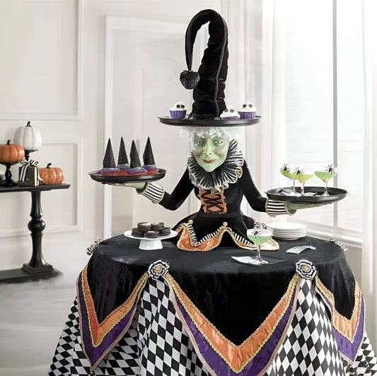 Halloween Witch Tiered Tray Table
