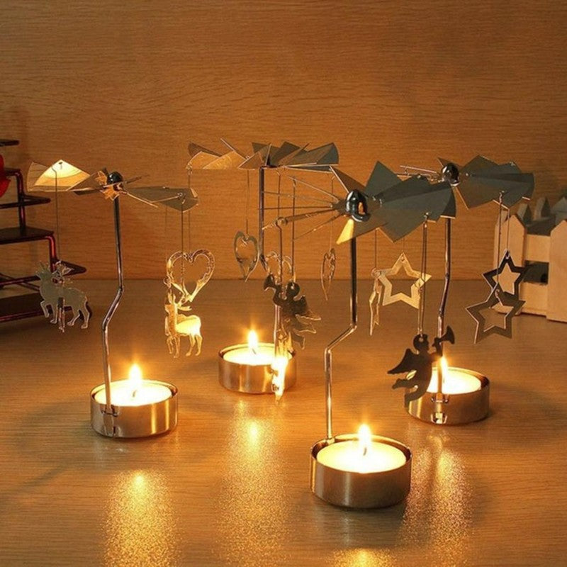 Compact Portable Iron Art Lantern - Creative Candle Holder