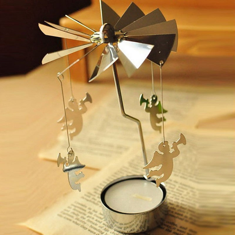 Compact Portable Iron Art Lantern - Creative Candle Holder