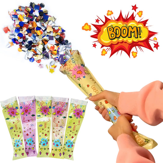 Colorful Confetti Popcorn Cannon for Parties and Events