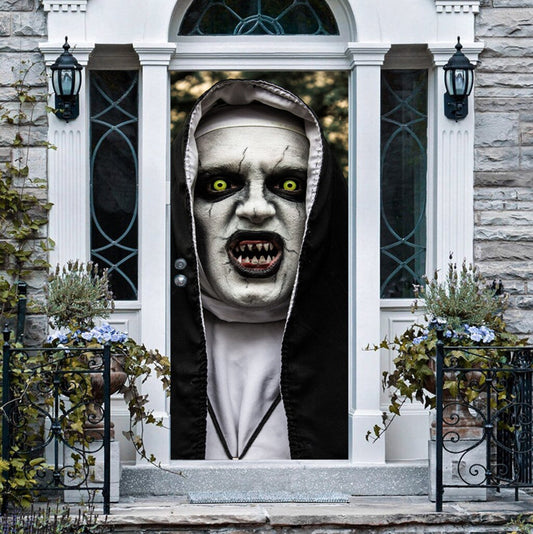 Halloween Scary Nun Ghost Stickers (Set of 3)